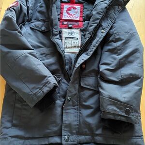 Canada Goose-style Parka Jacket in Dark Gray